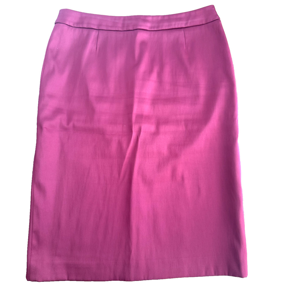 Grupo ESCADA Black Cherry Pencil Knee Mini Skirt Berry Size 40 Waist 31” Medium